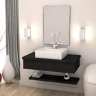 Conjunto Bancada C/cuba Q39 E Prateleira Metrópole 805