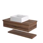 Conjunto Bancada C/cuba Q39 E Prateleira Metrópole 805