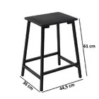 Conjunto Bancada Gourmet 2 Banquetas Stilo  Preto/carvalho Mo