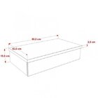 Conjunto Bancada Para Banheiro 80cm Com Cuba Canoa L45 800w M