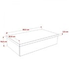 Conjunto Bancada Para Banheiro 80cm Com Cuba Rt45 800w Metróp