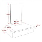 Conjunto Bancada Para Banheiro 80cm Com Cuba Rt45 E Espelheir