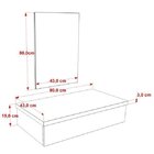 Conjunto Bancada Para Banheiro 80cm Com Cuba Rt45 E Espelheir