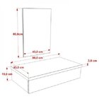 Conjunto Bancada Para Banheiro 80cm Com Cuba Rt45 E Espelheir