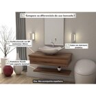 Conjunto Bancada Para Banheiro Com Cuba Abaulada L42 E Pratel