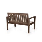 Conjunto Bancos 2, 3 Lugares E Poltrona Com Almofadas Madeira