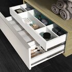 Conjunto Banheiro Bancada Em Porcelanato Ccom Cuba Esculpida