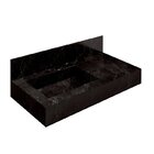 Conjunto Banheiro Bancada Em Porcelanato Com Cuba Esculpida E