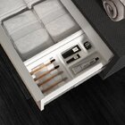 Conjunto Banheiro Bancada Em Porcelanato Com Cuba Esculpida E