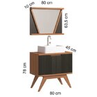 Conjunto Banheiro Berton Onix 0,80cm