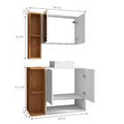 Conjunto Banheiro Catalina Branco Naturalle