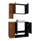 Conjunto Banheiro Catalina Preto Fosco Naturalle