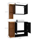 Conjunto Banheiro Catalina Preto Fosco Naturalle