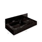 Conjunto Banheiro Com Espelho Armário Bancada Em Porcelanato