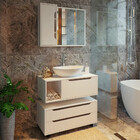 Conjunto Banheiro Com Gabinete Suspenso 1 Gaveta Espelheira A