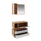 Conjunto Banheiro Com Gabinete Suspenso 1 Gaveta Espelheira A