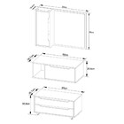 Conjunto Banheiro Com Gabinete Suspenso 1 Gaveta Espelheira A