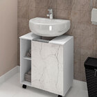 Conjunto Banheiro Completo Gabinete Com Espelheira Pequin Gên