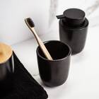 Conjunto Banheiro Dispenser Sabonete Porta Escova Osaka Yoi P