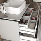 Conjunto Banheiro Gabinete 80cm 3 Gavetas Cuba E Espelho Urba