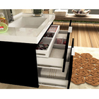 Conjunto Banheiro Gabinete 80cm Com Lavatório E Espelho Pietr