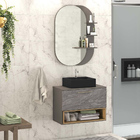 Conjunto Banheiro Gabinete Suspenso Com Cuba E Espelho Vicenz