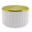 Conjunto Banheiro Lixeira Porta Escova Sabonete Líquido Porta