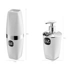 Conjunto Banheiro Saboneteira Líquida Porta Algodão Escova De