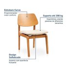 Conjunto Baobá 180cm Com 06 Cadeiras Jandaia Cabecasa Madeira