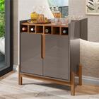 Conjunto Bar E Buffet 190 Cinza Perola Cedro