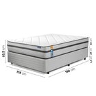 Conjunto Base Box Casal E Colchão Casal Comfort Luna Cabecasa