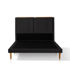 Conjunto Base Box Premium Com Cabeceira Casal Astro 1,58 Preto