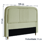 Conjunto Base Cama Box Casal Desmontável E Cabeceira Chicago