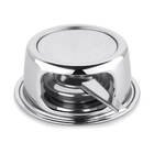 Conjunto Base Fondue Inox 4 Peças Réchaud Pastilhas Álcool Só