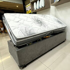 Conjunto Baú 3 Em 1 Com Cama Auxiliar Ortopédica Sued Cinza +