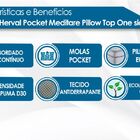 Conjunto Bau + Colchão Herval Meditare Molas Ensacadas Soltei