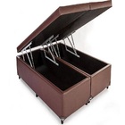 Conjunto Baú - Colchão Caribe Luckspuma + Cama Baú Queen Prem