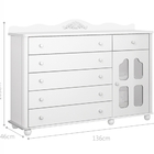 Conjunto Berço Comoda Imperial Kiara  Branco