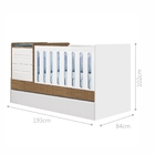 Conjunto Berço Comoda Marfim Branco Acetinado