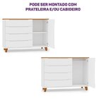 Conjunto Berço E Cômoda Em Tampo Madeira Maciça Baby Tubbi Ca