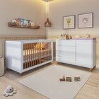 Conjunto Berço E Cômoda Em Tampo Mdf Baby Tubbi Casatema Made