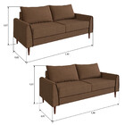 Conjunto Bienna 2 Sofás De 2 Assentos Sofá Go