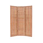 Conjunto Biombo Em Madeira Maciça Com Mesa De Centro E Bancos