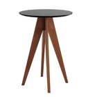 Conjunto Bistrô 1 Mesa 4 Banquetas Alta Londres Pinhao/preto