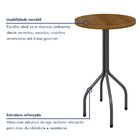 Conjunto Bistrô Bete Tampo Ripado Tradicional 70cm Com 3 Banq