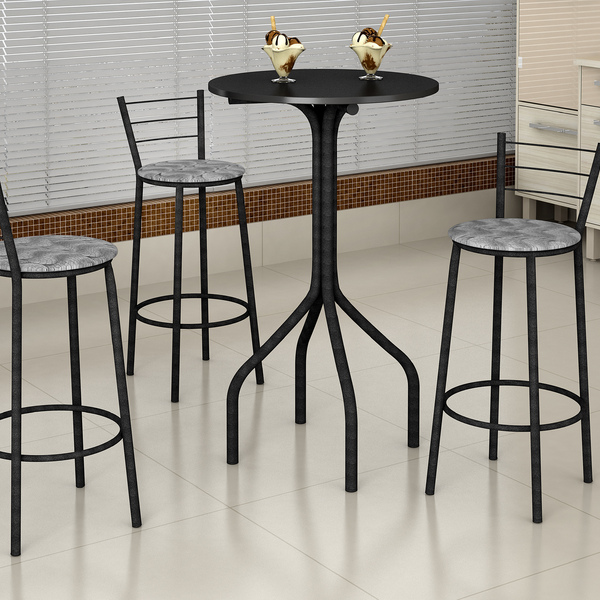 Conjunto Bistro Com 3 Banquetes Texas Teixeira