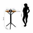 Conjunto Bistrô Dani 2 Banquetas E Mesa Tampo Bp Redondo Pret