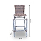 Conjunto Bistrô Em Fibra Sintética - 4 Lugares + 1 Mesa