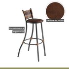 Conjunto Bistrô Mesa 60cm Mdf Bp 3 Banquetas Belle Mais Acess