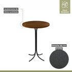 Conjunto Bistrô Mesa 60cm Mdf Bp 3 Banquetas Belle Mais Acess